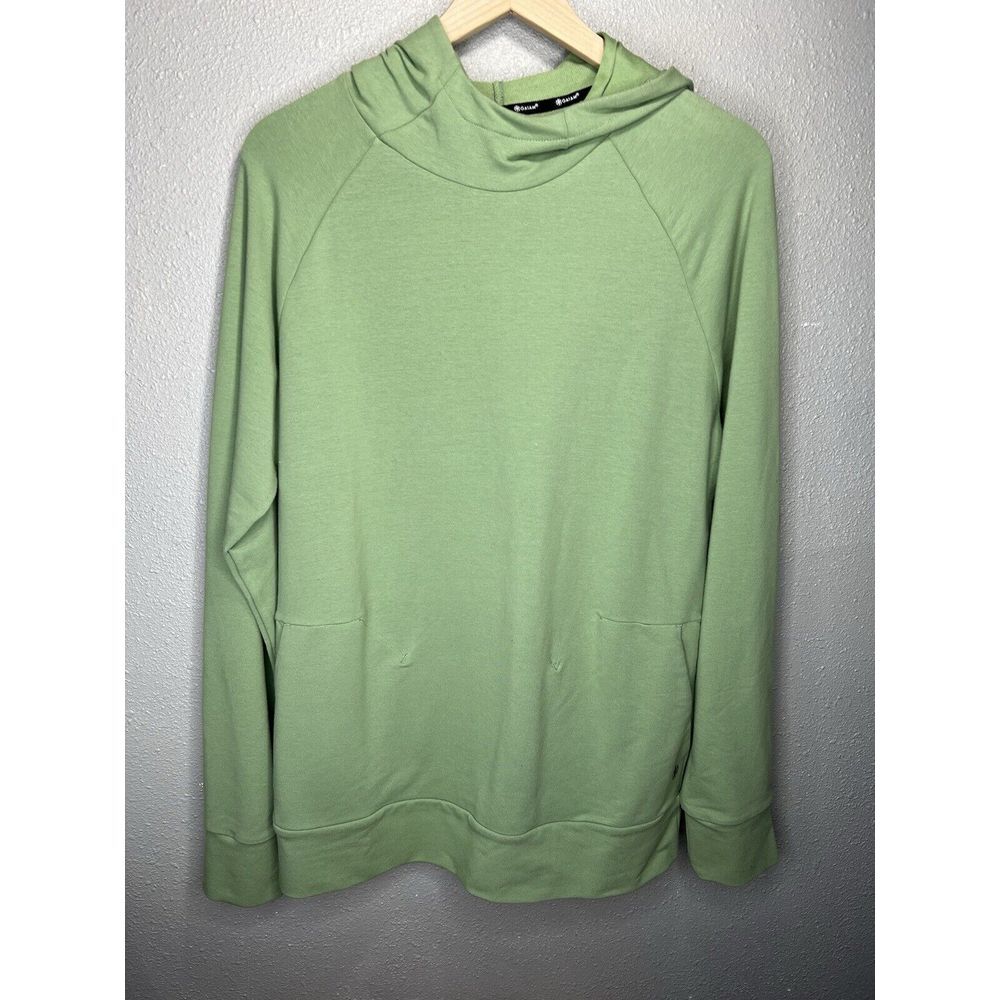 NWT! GAIAM Namaste Crew Neck Pullover Sweatshirt Loden Frost Green Size‎ Medium